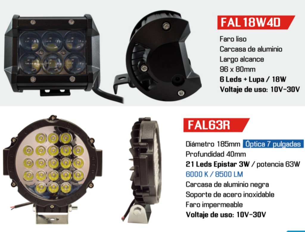  Faros led gran variedad